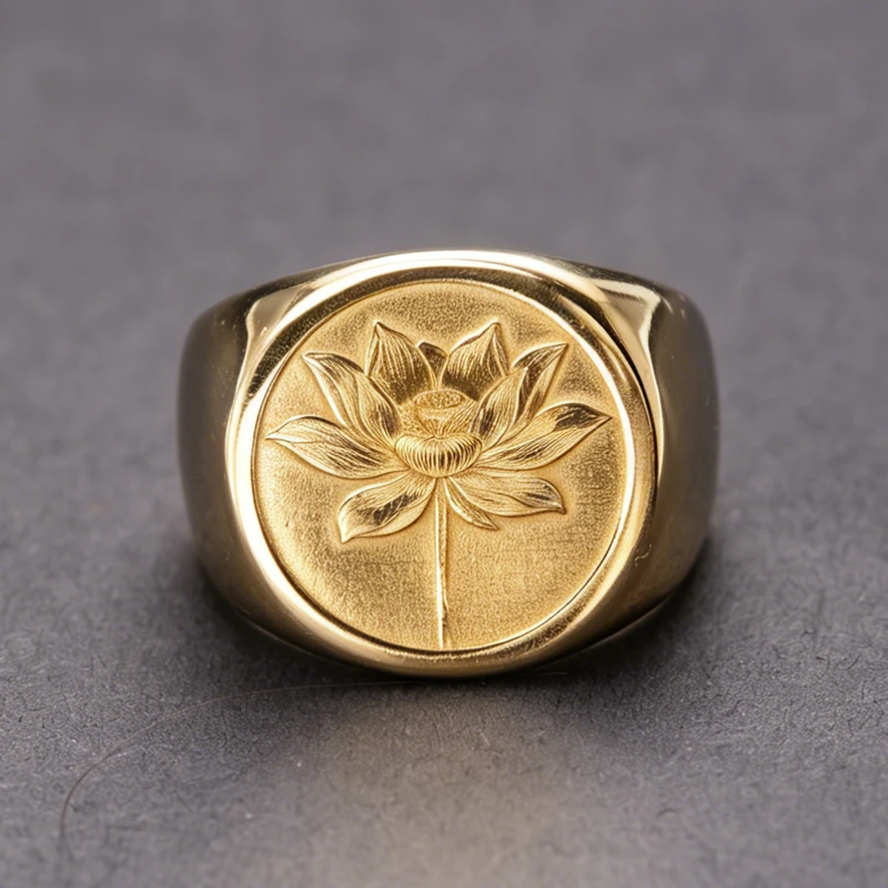 莲花印章戒